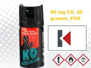 Német gyártmányú CS gázspray Gáz és paprika spray