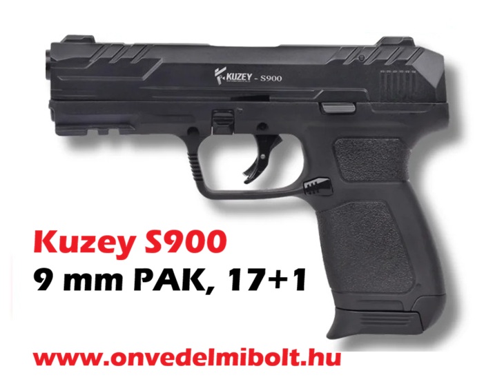 Kuzey S900 Fekete 9 mm PAK kaliberű fegyverek