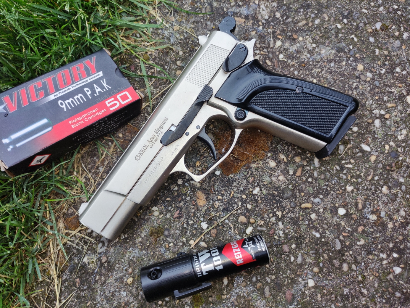 Ekol Aras Magnum Nikkel 9 mm PAK kaliberű fegyverek