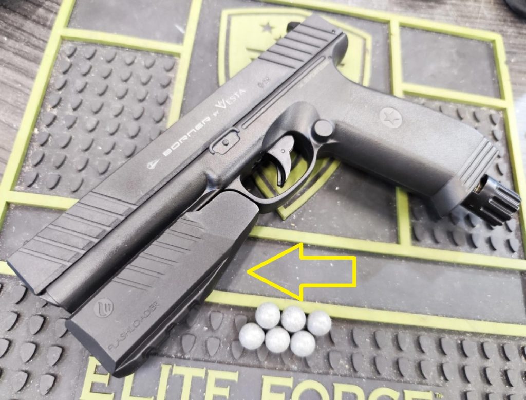 FLASHLOADER Borner PDW50-hez Paintball kiegészítők, lövedékek.