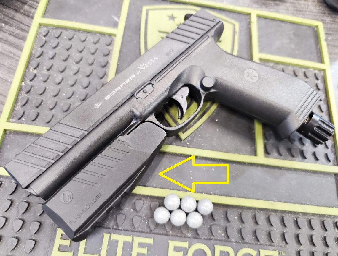 FLASHLOADER Borner PDW50-hez Paintball kiegészítők, lövedékek.