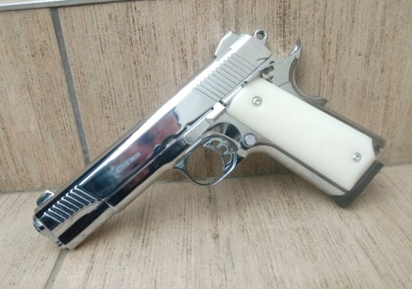 Kuzey 911 króm, fehér műanyagmarkolat