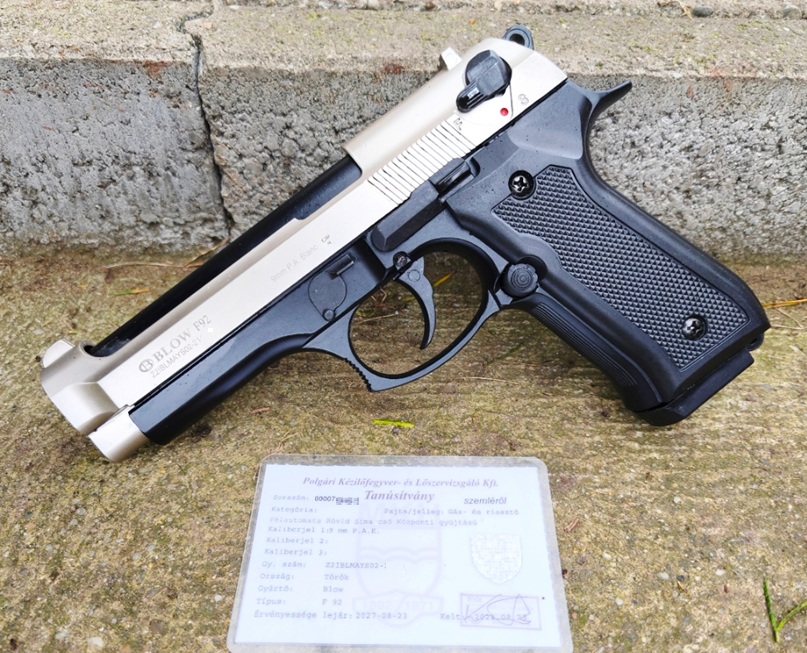 Blow F92 duotone – HASZNÁLT! 9 mm PAK kaliberű fegyverek