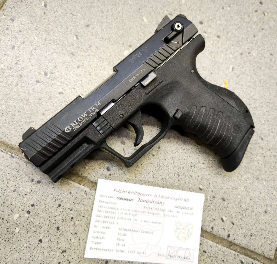 Blow TR34 – HASZNÁLT! 9 mm PAK kaliberű fegyverek