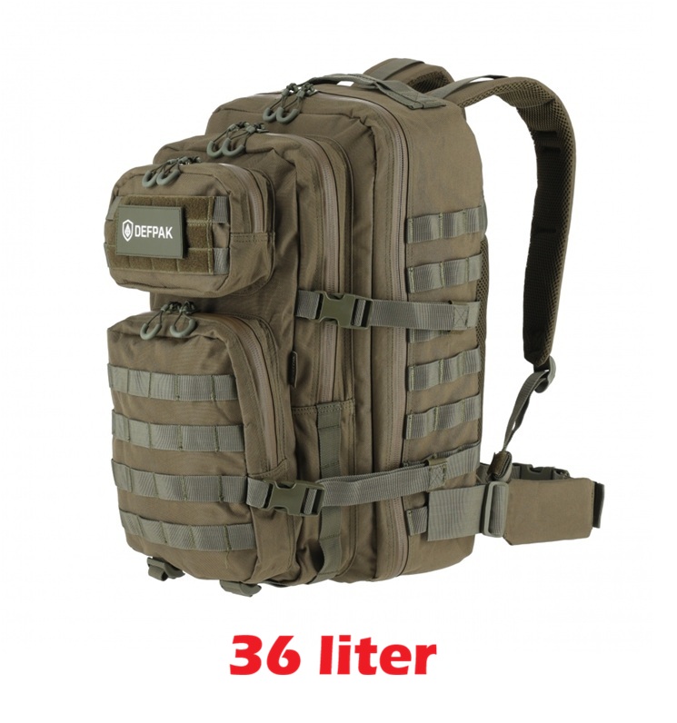 DefPak 36 literes HÁTIZSÁK – OD-Green (zöld) Fegyvertokok