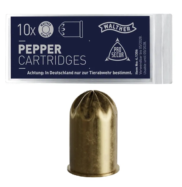9 mm R Knall PV (120 mg) – Walther (Pobjeda) Gáz-Riasztó töltények