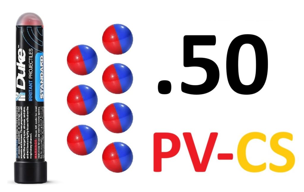 .50 Pepper-CS vegyes ingerlő töltetű lövedék (DUKE) Paintball kiegészítők, lövedékek.