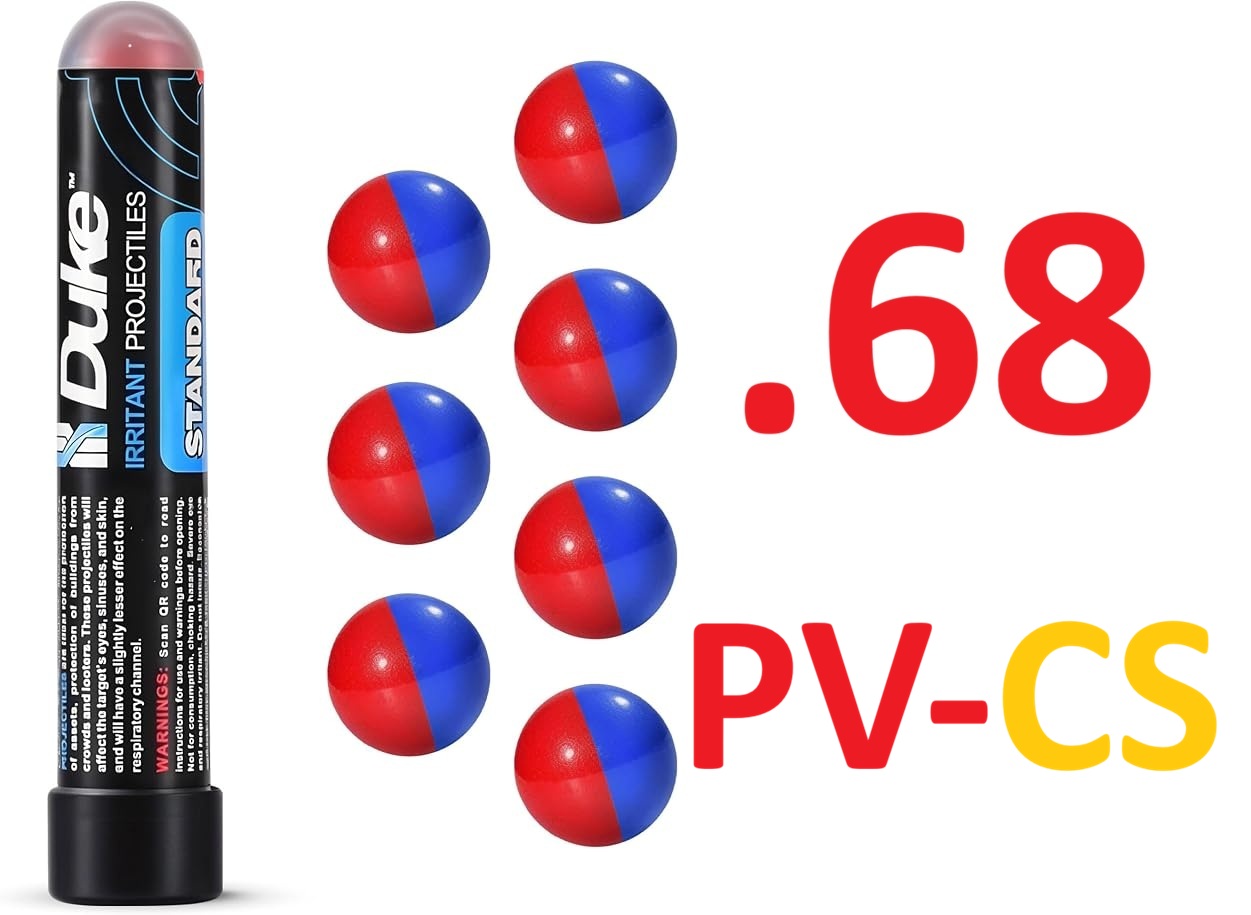 .68 Pepper-CS vegyes ingerlő töltetű lövedék (DUKE) Paintball kiegészítők, lövedékek.